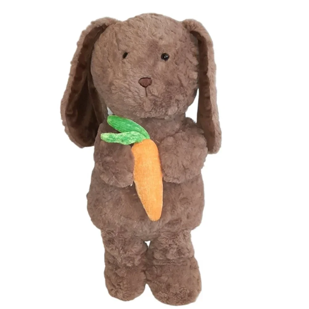 Destination Holiday Brown Easter Bunny Rabbit Carrot Plush Stuffed Toy 20